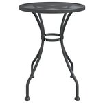 vidaXL Mobilier à dîner de jardin 5 Pièces Maille Métal Anthracite