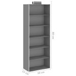 vidaXL Étagères suspendues de rangement 2 Pièces 6 niveaux Tissu