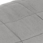 vidaXL Couverture lestée Gris 137x200 cm 6 kg Tissu