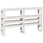 vidaXL Cadre de lit sans matelas blanc 150x200 cm bois de pin massif