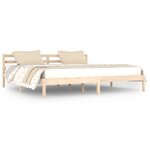 vidaXL Cadre de lit Bois de pin massif 200x200 cm