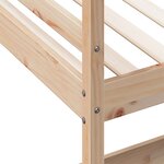 vidaXL Lit superposé avec bureau 90x200 cm bois de pin massif