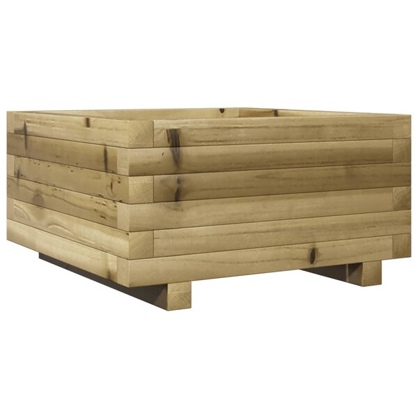 vidaXL Jardinière 50x50x26 5 cm bois de pin imprégné