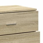 vidaXL Buffet chêne sonoma 60x39x80 cm bois d'ingénierie