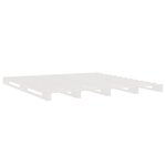 vidaXL Lit de palette sans matelas blanc 120x200 cm bois massif