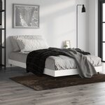 vidaXL Cadre de lit blanc 90x200 cm bois d'ingénierie