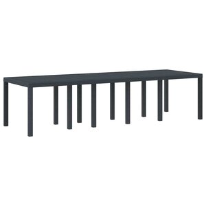 vidaXL Table de jardin pour repas Anthracite 300 x 100 x 73 cm