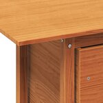 vidaXL Table de jardin cire marron 100x50x75 cm bois massif de pin