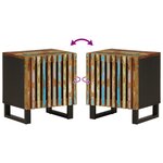 vidaXL Table de chevet 40x34x46 cm bois massif de récupération