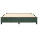 vidaXL Cadre de lit Vert foncé 180x200 cm Velours