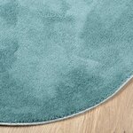 vidaXL Tapis OVIEDO à poils courts vert Ø 120 cm