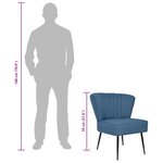 vidaXL Chaise de cocktail vert tissu