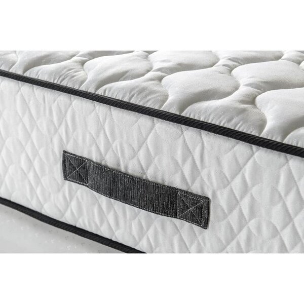 Matelas ferme 24 cm + sommier à ressorts 160 x 200 cm + couette + 2 oreillers