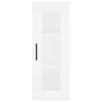 vidaXL Buffet haut Blanc 34 5x34x180 cm Bois d'ingénierie
