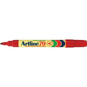 Marqueur '70' permanent indélébile pointe conique 1 5 mm rouge x 12 ARTLINE