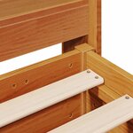 vidaXL Cadre de lit sans matelas cire marron 150x200cm bois pin massif