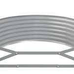 vidaXL Lit surélevé de jardin Acier enduit de poudre 396x100x36cm gris