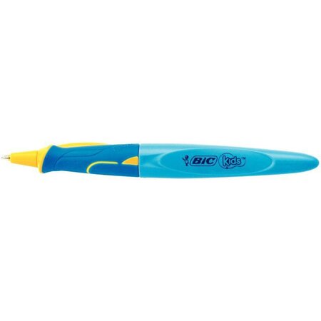 Stylo bille rétractable KIDS BEGINNER Twist BLEU Pte Ø1mm Encre Bleue BIC