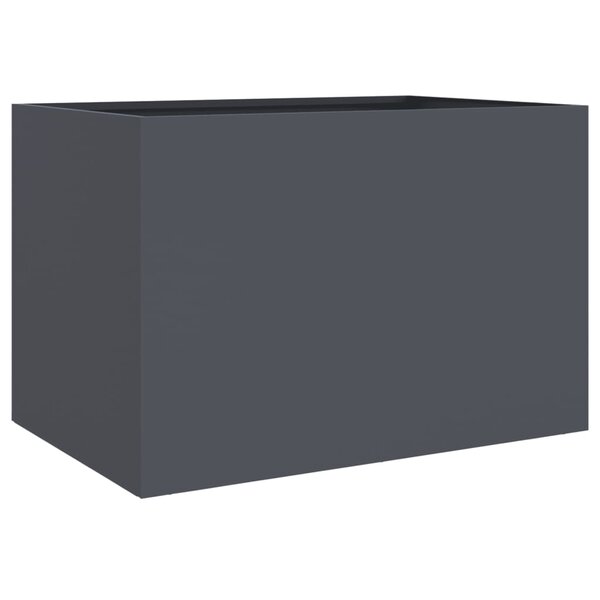 vidaXL Jardinière anthracite 62x47x46 cm acier laminé à froid