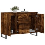 vidaXL Buffet chêne fumé 104x35x70 cm bois d'ingénierie