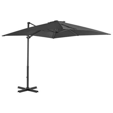 vidaXL Parasol en porte-à-faux Mât en aluminium 250x250 cm Anthracite