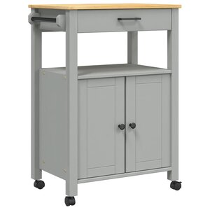 vidaXL Chariot de cuisine MONZA 60x40x88 5 cm bois massif de pin