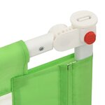 vidaXL Barrière de sécurité de lit d'enfant Vert 100x25 cm Tissu