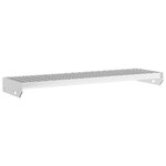 vidaXL Escalier en caillebotis 80x24x7 cm acier galvanisé