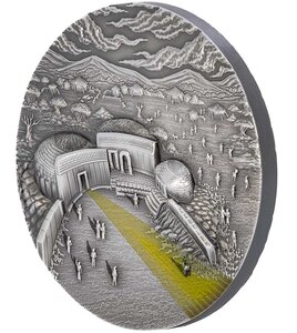 Pièce de monnaie en Argent 10 Dollars g 62.2 (2 oz) Millésime 2022 Equinox and Solstice MNAJDRA TEMPLE