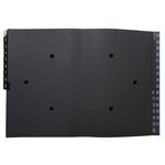 Trieur Rigide Economique Ordonator 32 Compartiments Numériques - 24x34cm - Bleu - X 6 - Exacompta