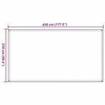 vidaXL Tapis de tente sable 250x450 cm PEHD