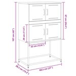 vidaXL Buffet anthracite 68 5x38 5x107 cm acier
