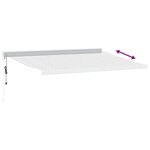vidaXL Auvent rétractable anthracite et blanc 4x3 m tissu et aluminium
