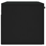 vidaXL Armoire murale noir 80x36 5x35 cm bois d'ingénierie