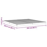 vidaXL Cadre de lit cire marron 200x200 cm bois de pin massif