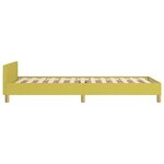 vidaXL Cadre de lit avec tête de lit Vert 80x200 cm Tissu