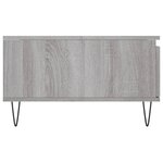 vidaXL Table basse sonoma gris 90x60x35 cm bois d'ingénierie
