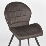 LABEL51 Chaises à manger lot de 2 Sil 51x64x87 cm anthracite