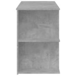 vidaXL Bureau gris béton 140x50x75 cm bois d'ingénierie