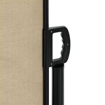 vidaXL Auvent latéral rétractable beige 120x1000 cm