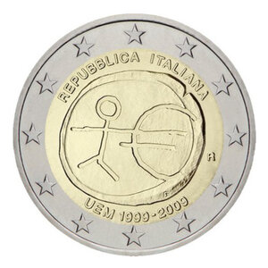 2 euros commémorative Italie 2009 - UEM.