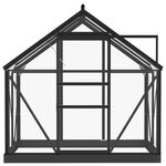 vidaXL Serre en verre Anthracite 155x103x191 cm Aluminium