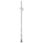 vidaXL Portail de jardin 100x125 cm acier inoxydable