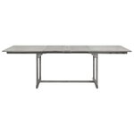 vidaXL Table à dîner de jardin (160-240)x100x75cm Bois d'acacia massif