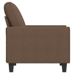 vidaXL Fauteuil Marron 60 cm Tissu