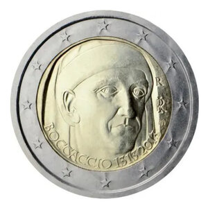 2 euros commémorative Italie 2013 - Giovanni Boccaccio.
