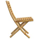 vidaXL Chaises pliables de jardin lot de 6 43x54x88 cm bambou