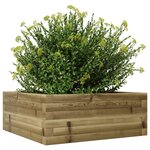 vidaXL Jardinière 60x60x23 cm bois de pin imprégné