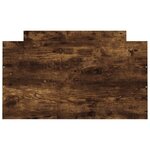 vidaXL Cadre de lit tête de lit et pied de lit chêne fumé 90x200 cm