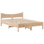 vidaXL Cadre de lit avec tête de lit 150x200 cm bois de pin massif